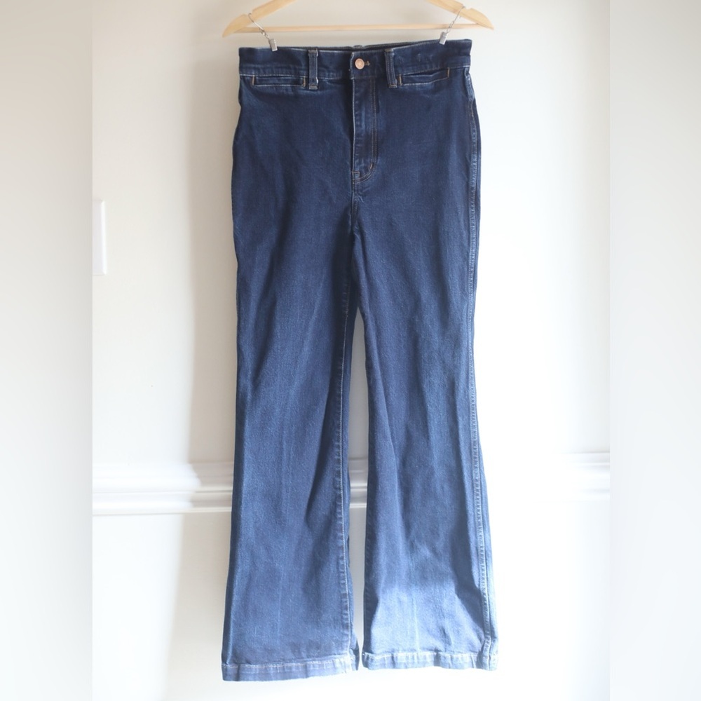 Madewell‎ 11" High Rise Flare Jeans Dark Wash Size 28 Women's